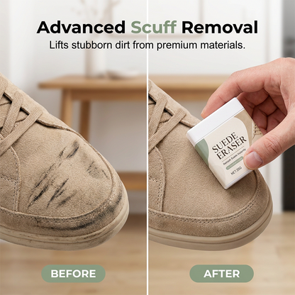 Suede Eraser Cleaner – waterless, removes scuffs & dirt from suede, nubuck, shoes & bags. Quick & easy