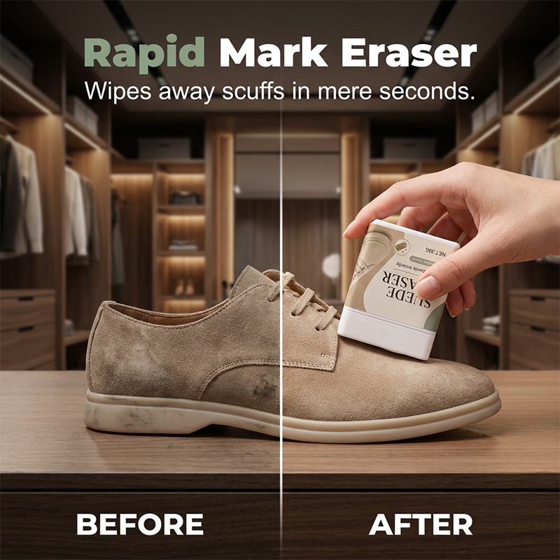 Suede Eraser Cleaner – waterless, removes scuffs & dirt from suede, nubuck, shoes & bags. Quick & easy