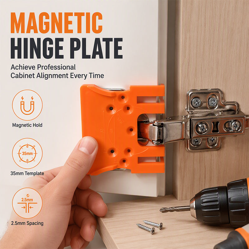 Magnetic Hinge Installation Positioner with 2.5mm Gap Limit Tool