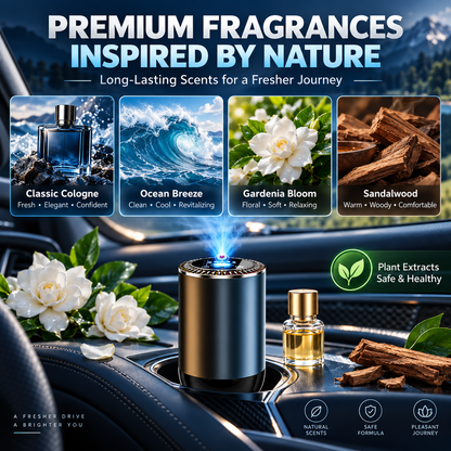 Smart Car Aroma Diffuser with Starry Projection