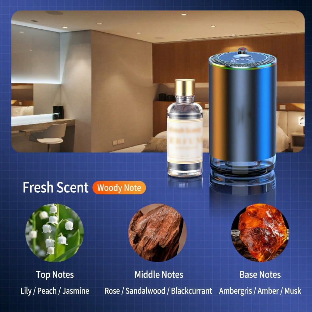 Smart Car Aroma Diffuser with Starry Projection