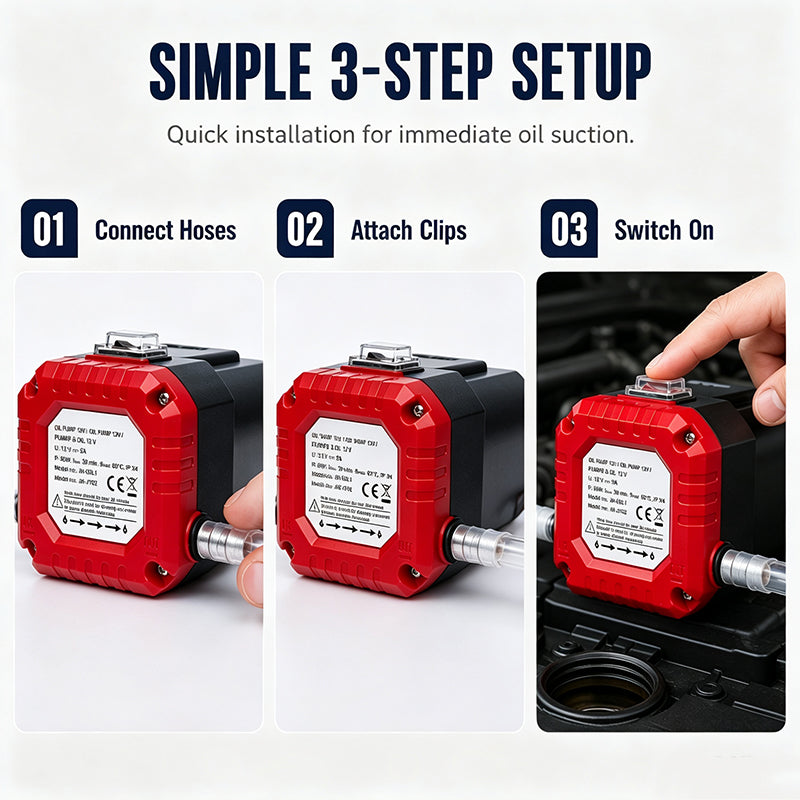 Portable Electric Engine Oil Extractor Pump for Vehicle Maintenance
