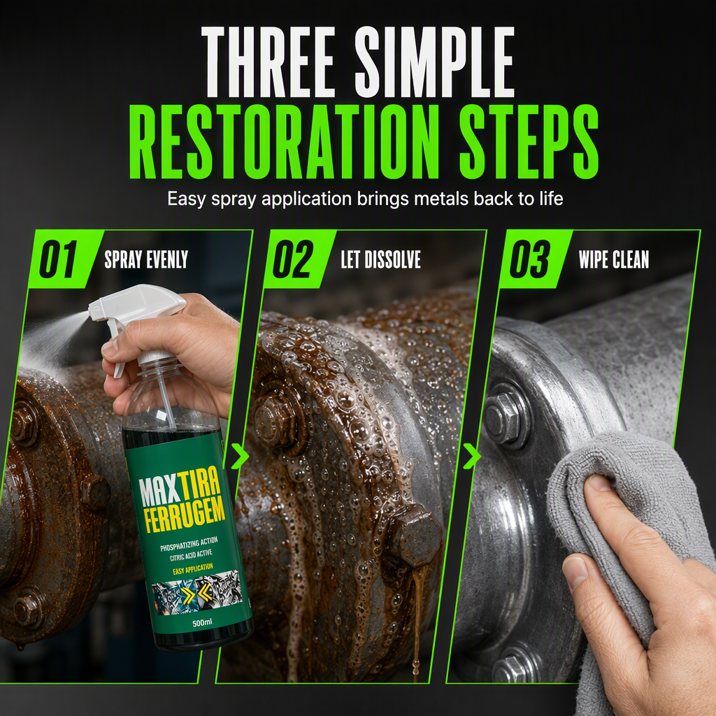 3 in 1 Rust Remover & Phosphating Agent – Degrease, Remove Rust, Anti-Rust