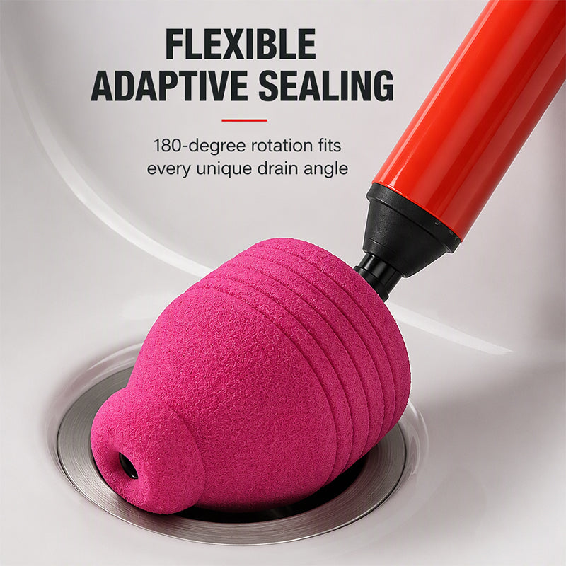 High-Pressure Air Drain Unclogger for Toilets and Pipes