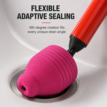 High-Pressure Air Drain Unclogger for Toilets and Pipes