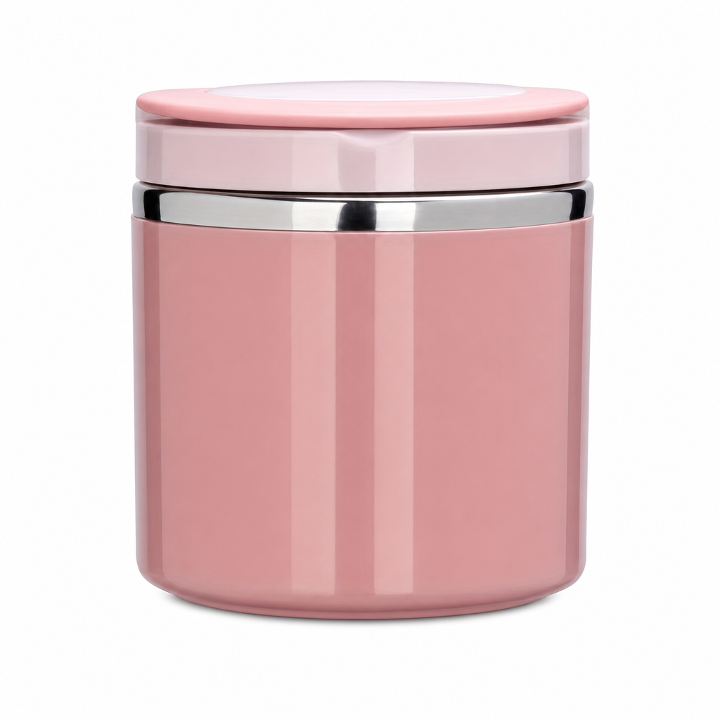 Insulated Stainless Steel Lunch Box with Lid – Stackable Food Container
