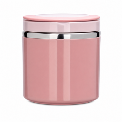 Insulated Stainless Steel Lunch Box with Lid – Stackable Food Container