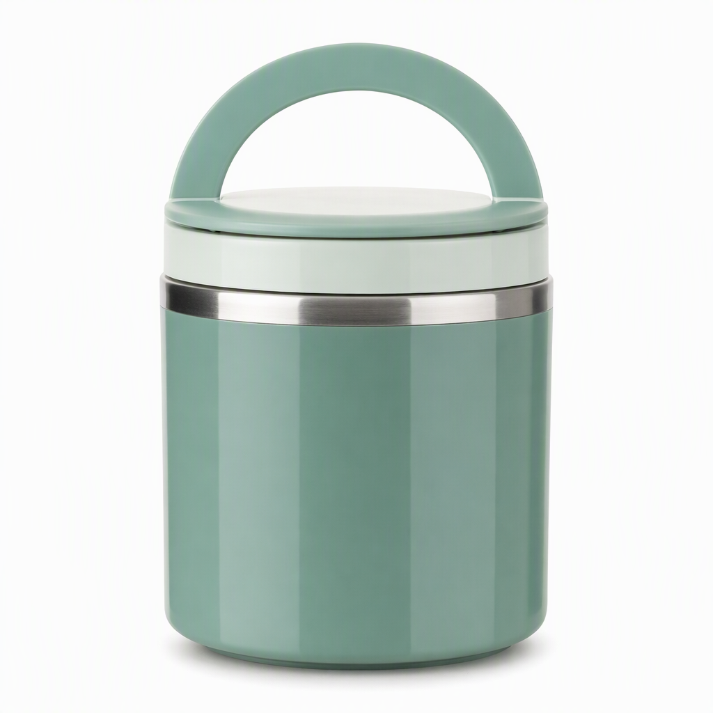 Insulated Stainless Steel Lunch Box with Lid – Stackable Food Container