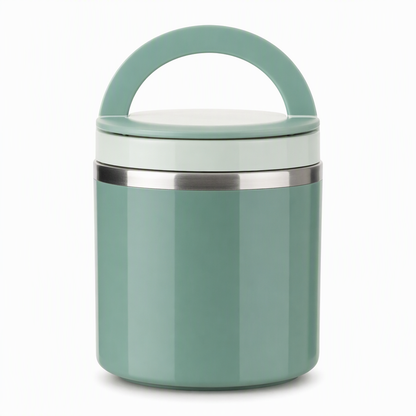 Insulated Stainless Steel Lunch Box with Lid – Stackable Food Container