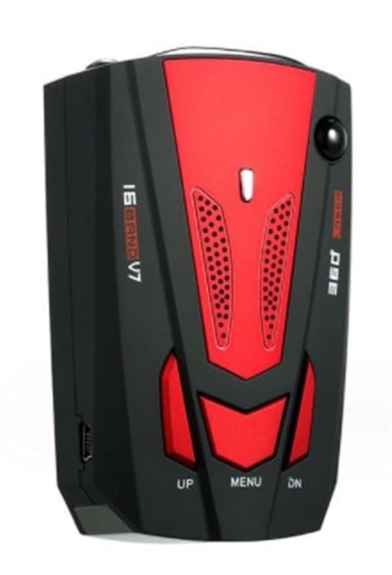 Vehicle Radar Signal Alert Device – visual & voice alerts, dashboard mount, 3 colours. Stay aware of compatible signals while driving