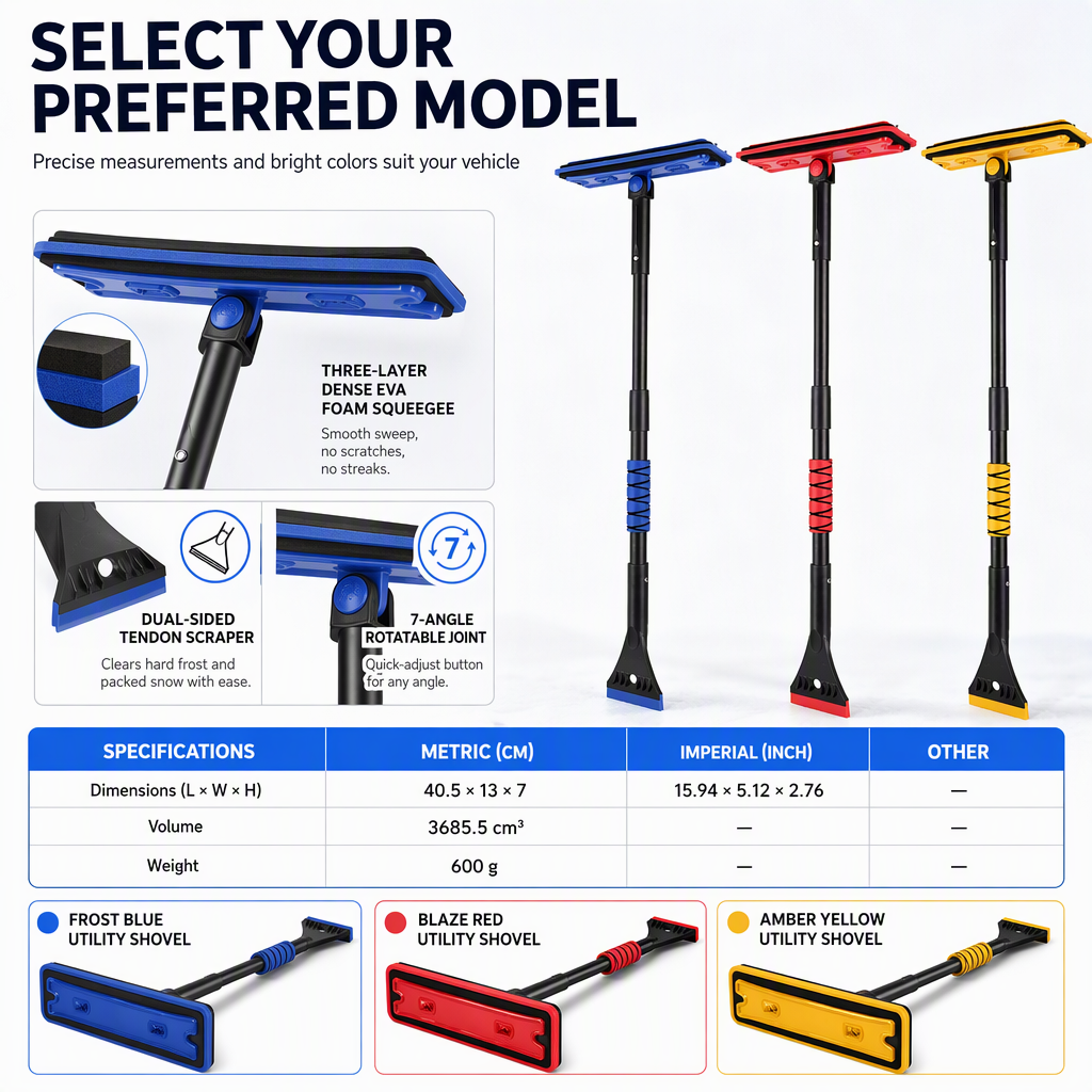 Car Snow Shovel and Windshield Scraper