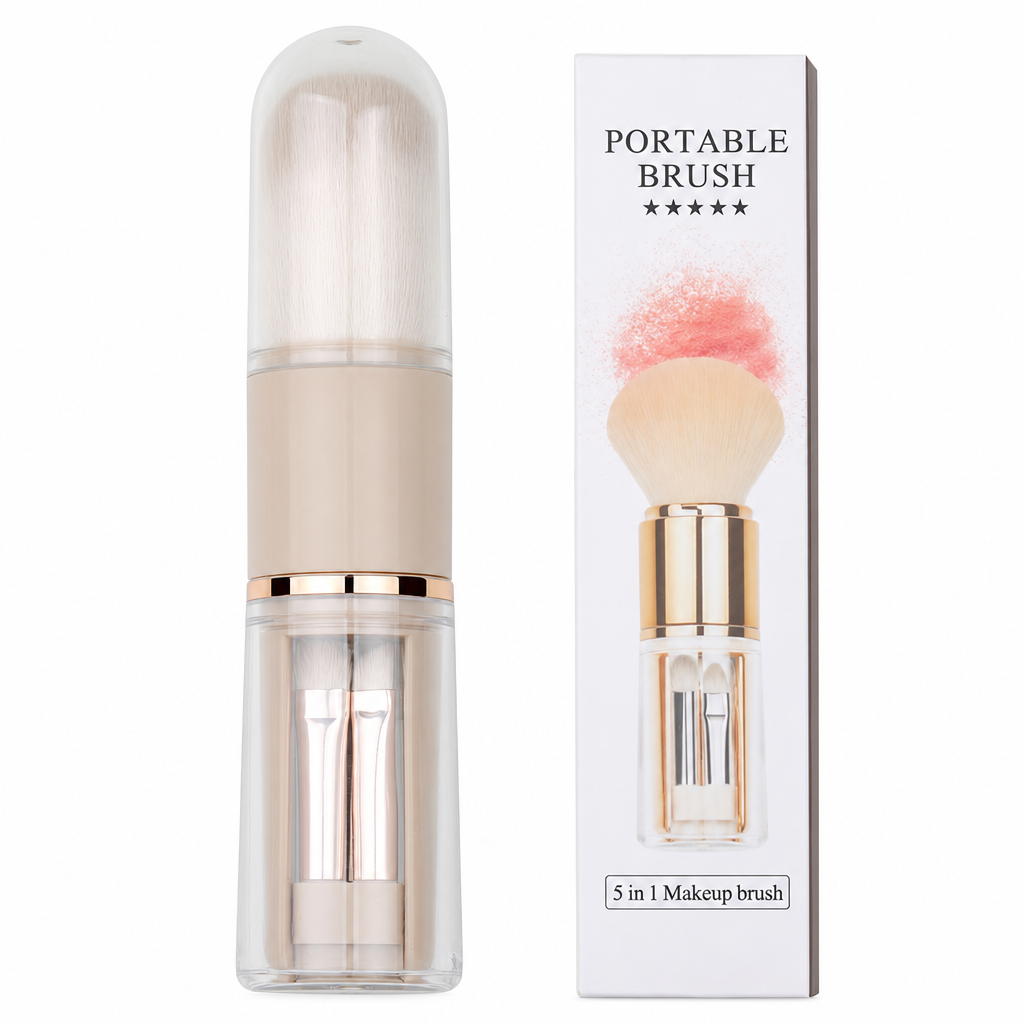Portable Retractable Makeup Brush Set