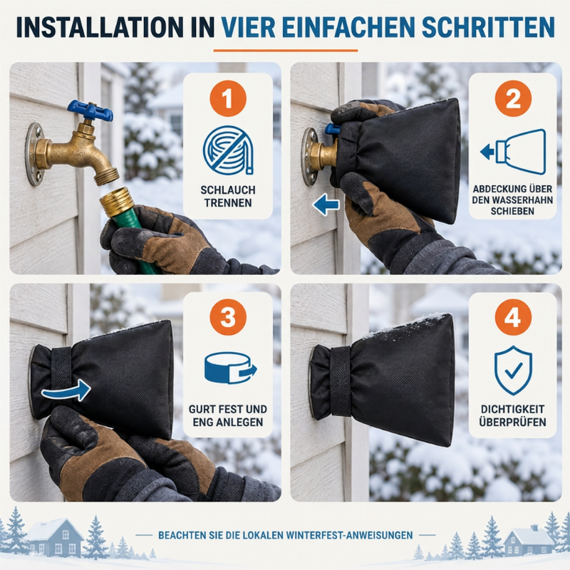 Outdoor Faucet Cover – Winter freeze protection & insulated