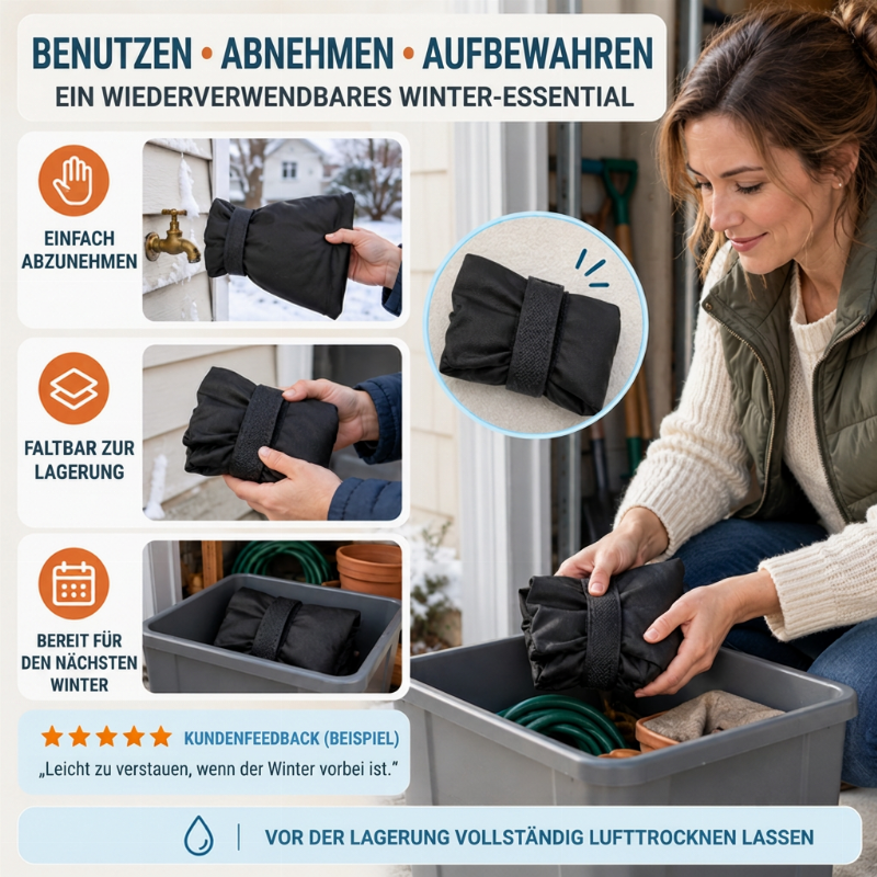 Outdoor Faucet Cover – Winter freeze protection & insulated