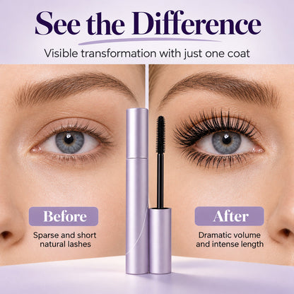 Waterproof Lengthening and Volumizing Long-lasting Mascara