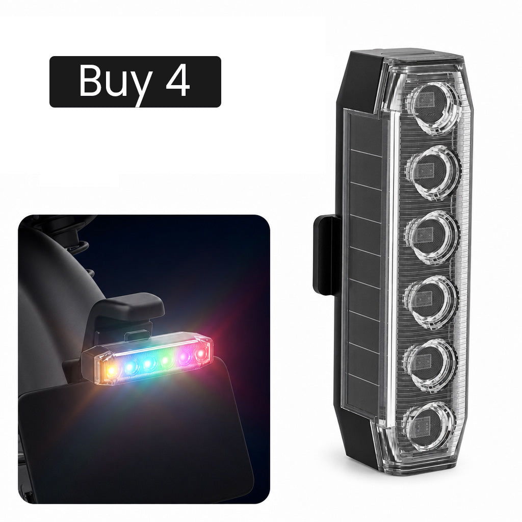 Universal Solar LED Warning Light for Cars and Motorcycles