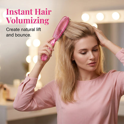 Detangle Knots Instantly! Gentle Portable Scalp Massage Hairbrush