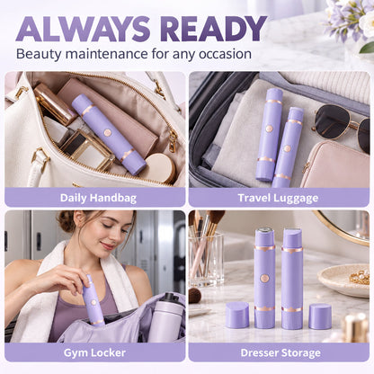 Portable Electric Hair Remover – dual-head body & bikini trimmer, gentle foil mesh & sensitive-area guards