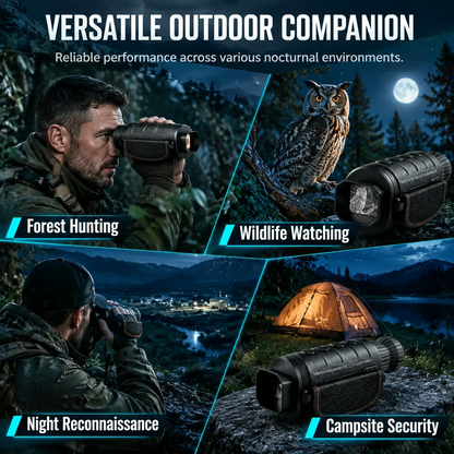1080P HD Night Vision Monocular – 16X Digital Zoom for Outdoor Adventures & Wildlife Viewing