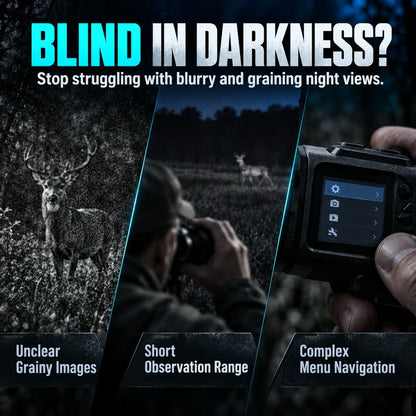 1080P HD Night Vision Monocular – 16X Digital Zoom for Outdoor Adventures & Wildlife Viewing