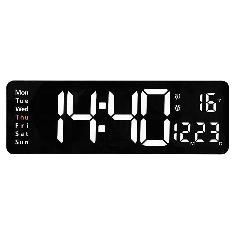 ⚡16" Large Digital Clock with Temperature, Date, Auto DST, Night Light, Auto Brightness Dimmer
