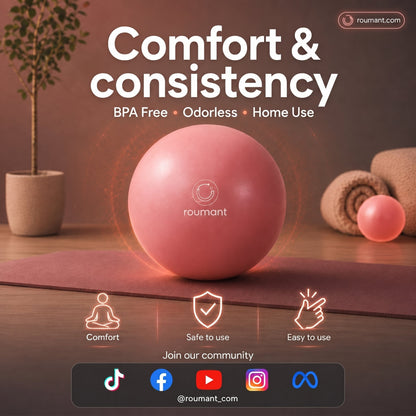 💜9-inch Anti-Burst Pilates Ball with Pump