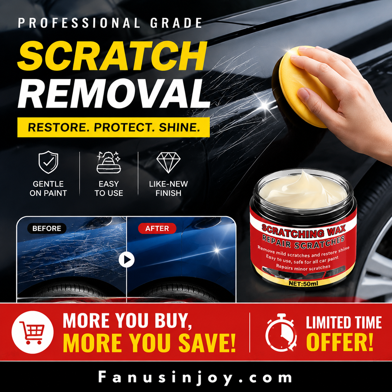 💥Shocking!🚗 Inside secrets of auto repair shops exposed-Ultimate Car Scratch Remover Wax